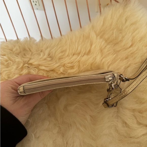 Coach Wristlet in Gold - Picture 4 of 10